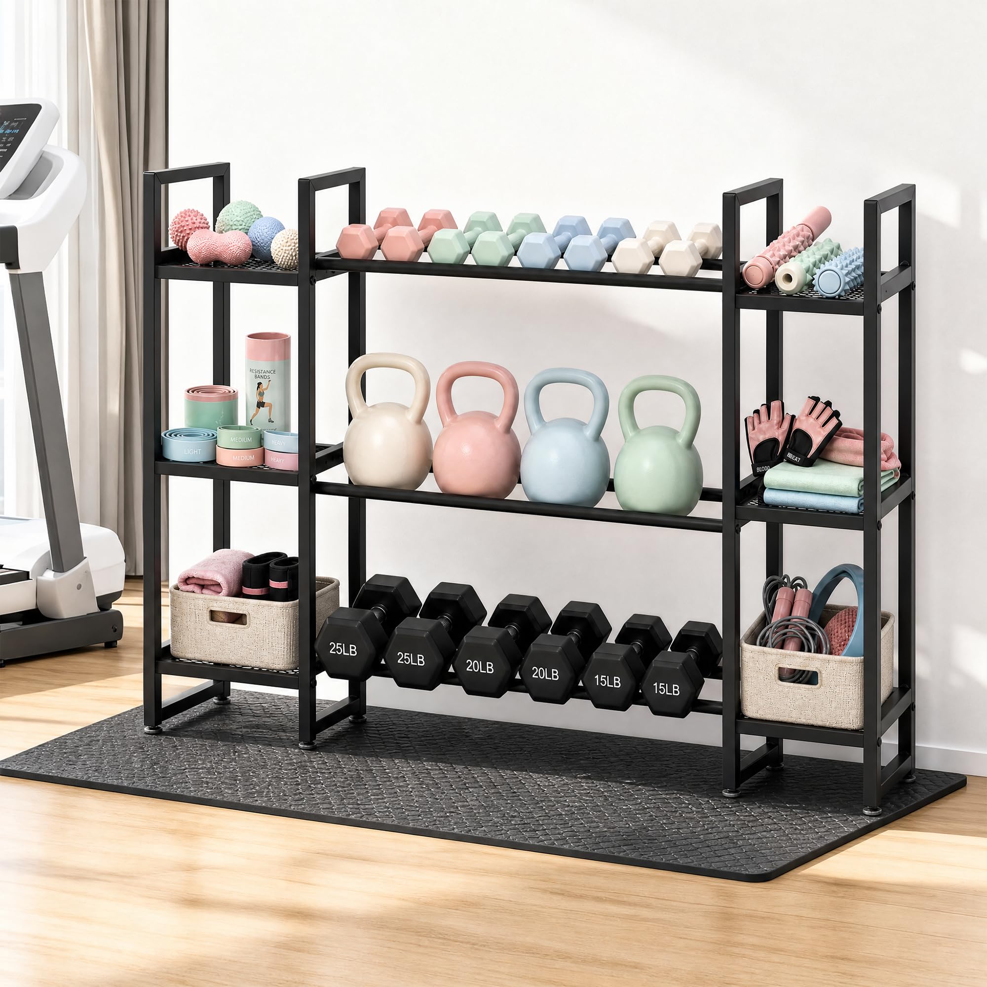 Dumbbell Rack 3 Tier, 260 Lb P - All In One Gym Home Equipment recension och pris