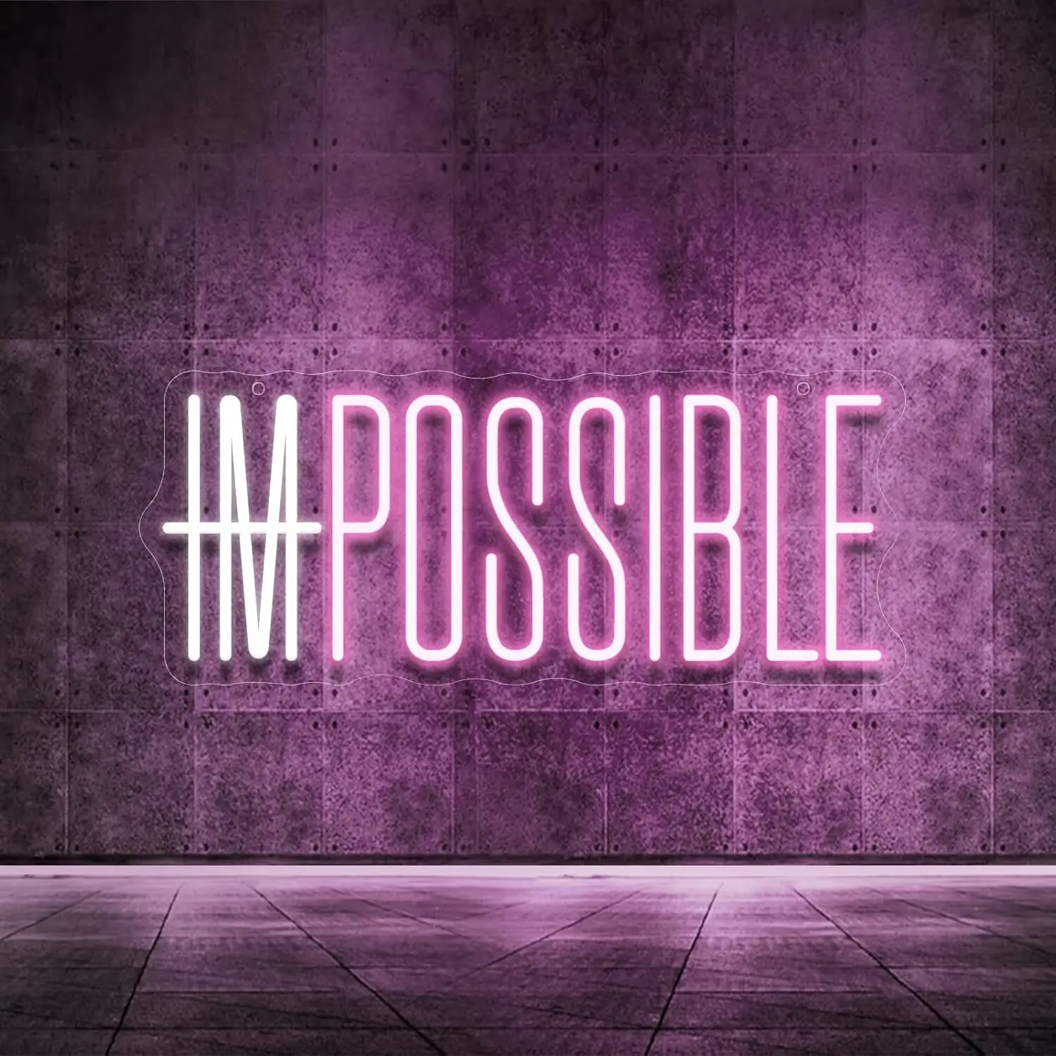 I'm Possible Neon Sign Party D - Home Gym Neon Sign recension och pris